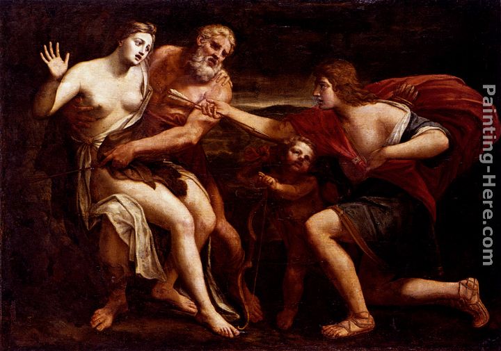 Cephalus And Procris painting - Alessandro Turchi Cephalus And Procris art painting